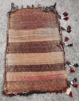 A 20thC Middle Eastern tribal style sack rug or wall hanging - 3