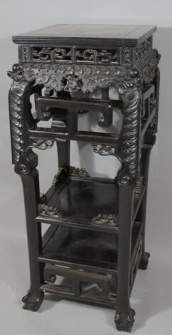 A 19thC Chinese urn stand