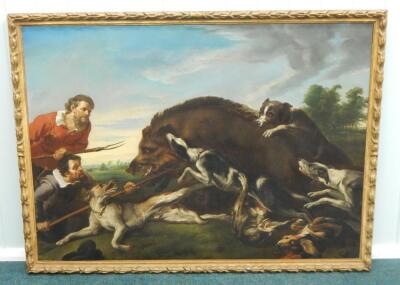 After Frans Snijders (1579-1675). Boar Hunt - 2