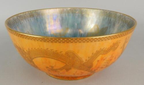 A Wedgwood dragon lustre bowl