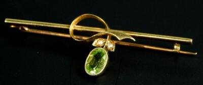 A Victorian bar brooch