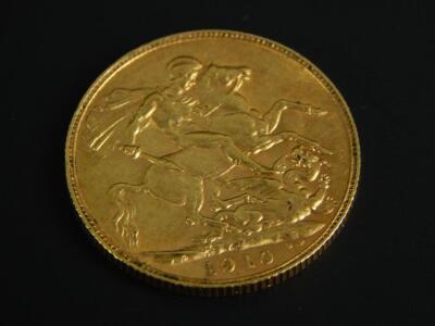 An Edward VII full gold sovereign - 2