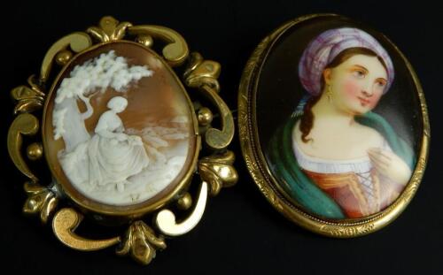 Two brooches