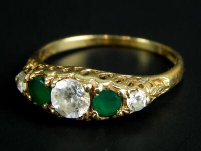 A 9ct gold dress ring