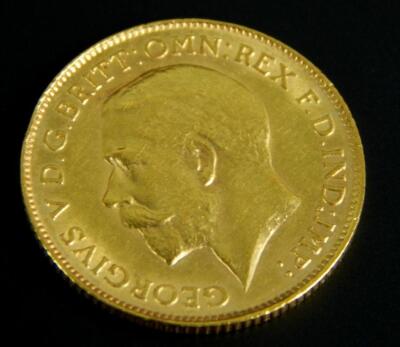 An Edward VII half gold sovereign