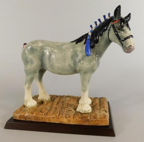 A Royal Doulton porcelain model of a Clydesdale
