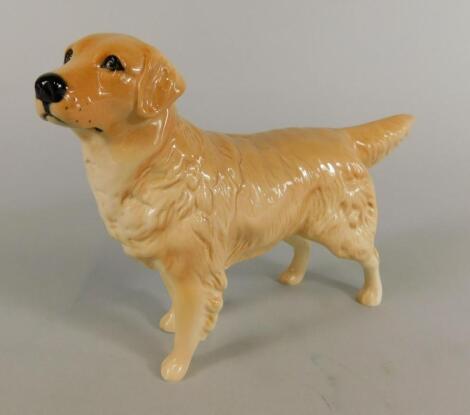 A Beswick porcelain model of a golden retriever