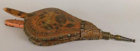 A pair of Regency penwork bellows
