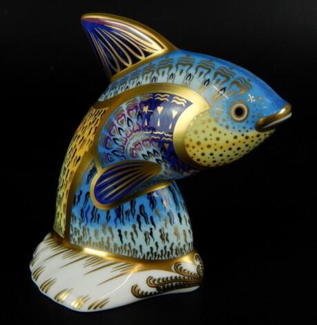 A Royal Crown Derby Guppy paperweight