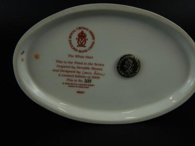 A Royal Crown Derby White Hart paperweight - 2