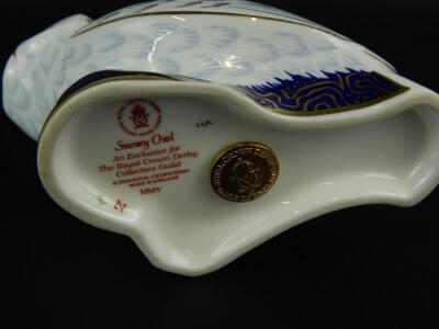 A Royal Crown Derby snowy owl paperweight - 2