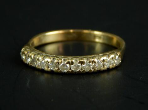 A 9ct gold dress ring