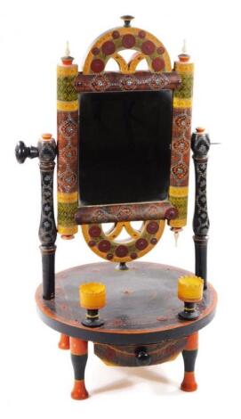 An early 20thC Persian table mirror