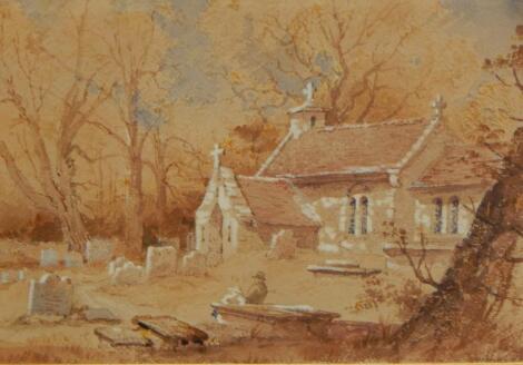 19thC British School. Churchyard