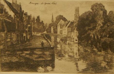 19th/20thC Continental School. Bruges