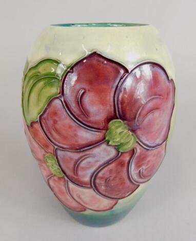 A Moorcroft bullet shaped vase