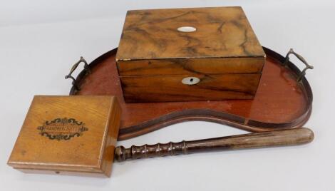 A collection of wooden items