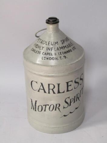 A Carless Motor Spirit petrol canister