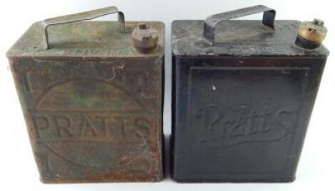 Two Pratts petrol cans.