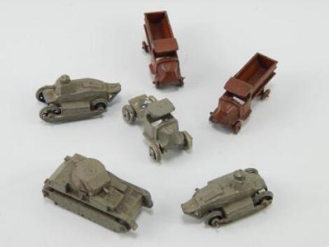 John Hill Go Toy lead WWI period tanks and armoured cars