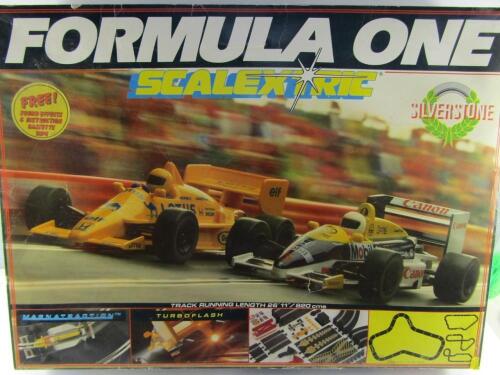 A Scalextric Formula One Silverstone set