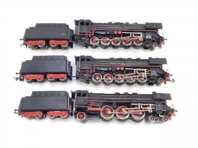 Three Marklin dublo DRB heavy freight locomotives