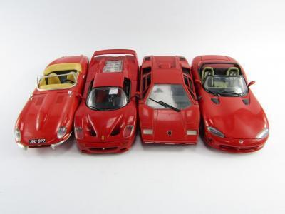 Three Burago die cast sports cars