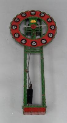 A Meccano skeleton clock