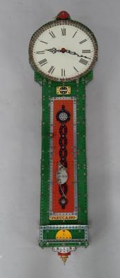 A Meccano wall clock