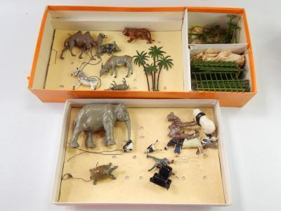 A Britains die cast zoo