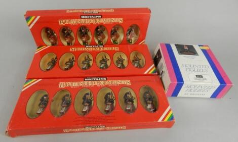 Various Britains British Regiments metal model figures