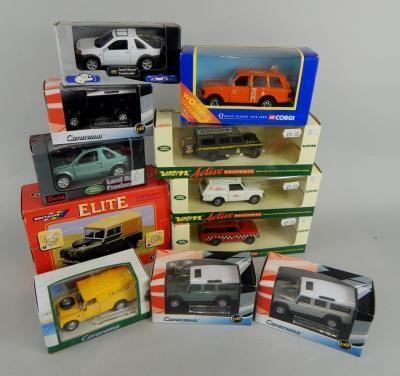 Various modern die cast vehicles