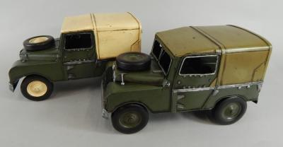Two Lesser and Pavey metal Land Rover models