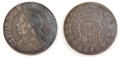 An Oliver Cromwell shilling 1658