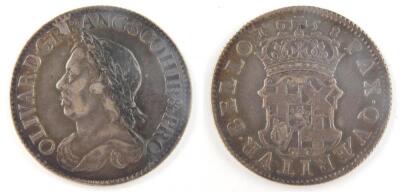 An Oliver Cromwell shilling 1658