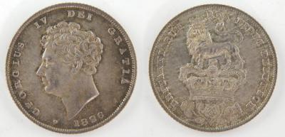 A George IV shilling 1826