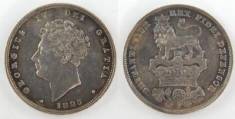 A George IV shilling 1825