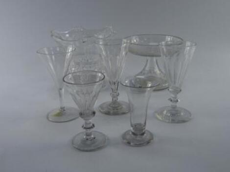 Victorian and later table glassware