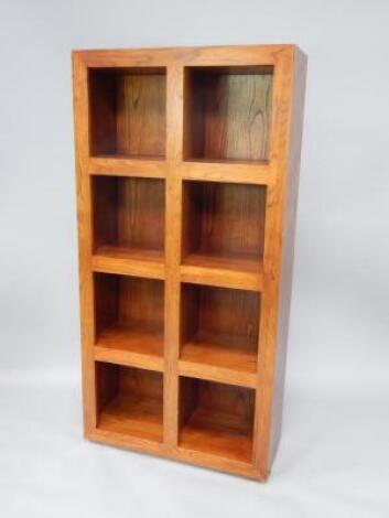 A Zone Furniture oak bookcase display unit