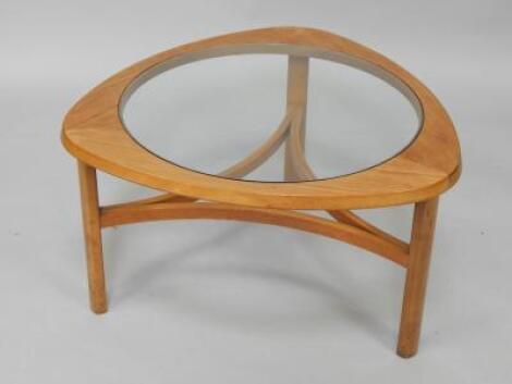 A Waltham 1960's teak and glass occasional table