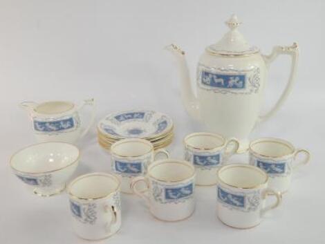 A Coalport porcelain part coffee service