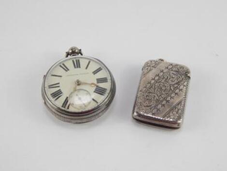 A Victorian silver gentleman's pocket watch