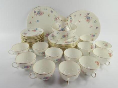 A Hammersley early 20thC porcelain tea service