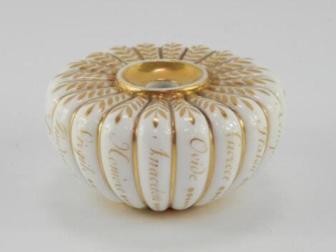 A Sevres porcelain 19thC inkwell