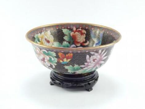 A Chinese Cloisonne bowl