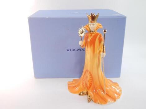 A Wedgwood porcelain figure modelled as The Sun King