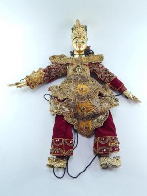 A Thai puppet with jointed head and limbs