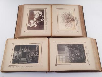 Two Victorian photograph albums