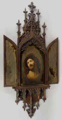 A 19thC Berlin style porcelain plaque