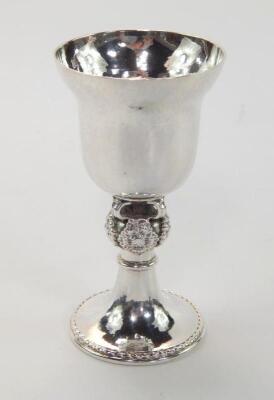 An Omar Ramsden silver goblet